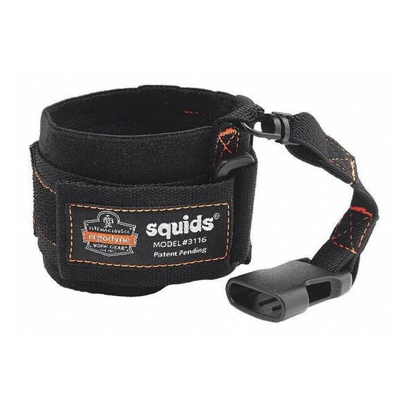 Ergodyne Wrist Tool Lanyard,Buckle,8in. L,Black 3116