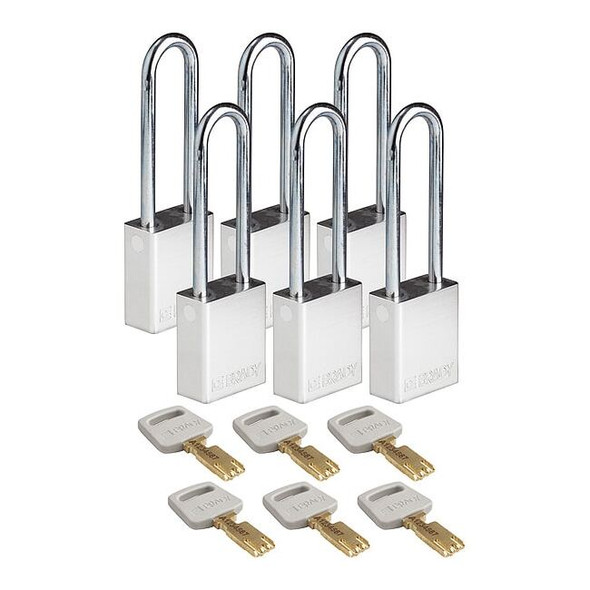 Brady ALU-SLV-76ST-KA6PK