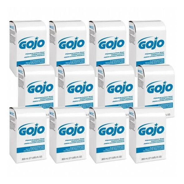 Gojo Hand Soap, Dye Free, Moisturizing, Waterfall, 12 PK 9106-12