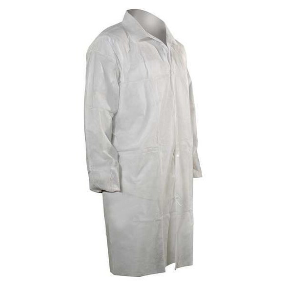 Cellucap Lab Coat,XL,White,PP,PK25 3302EWSX Cellucap Lab Coat,XL,White,PP,PK25 3302EWSX