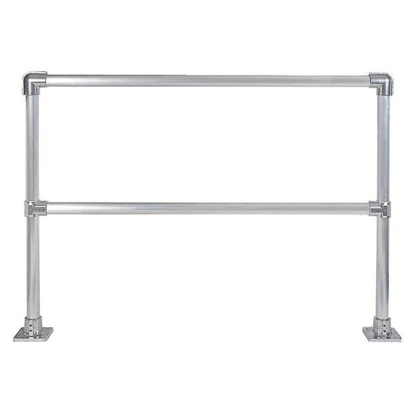 Hollaender Handrail Section,6 Ft,Aluminum Mil 50230