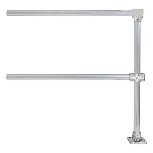 Hollaender Handrail Extension,96 in.,Aluminum Mil 50340 Hollaender Handrail Extension,96 in.,Aluminum Mil 50340