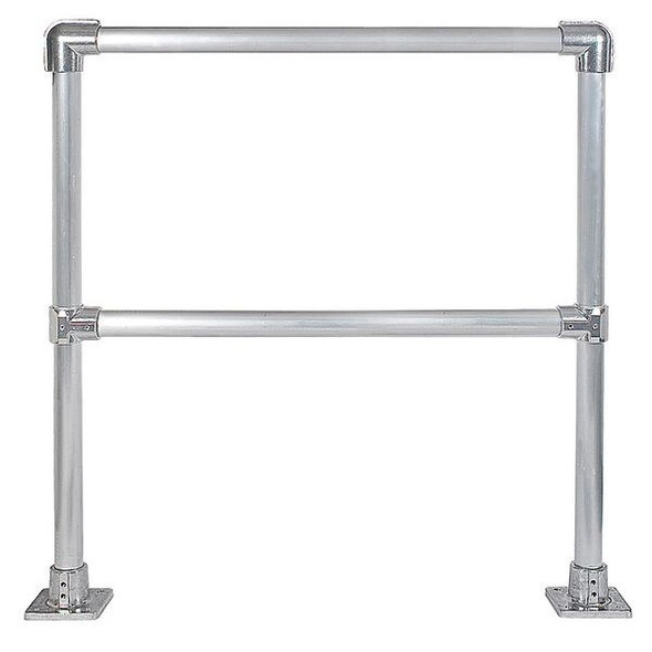 Hollaender Handrail Section,4 Ft,Aluminum Mil 50220 Hollaender Handrail Section,4 Ft,Aluminum Mil 50220