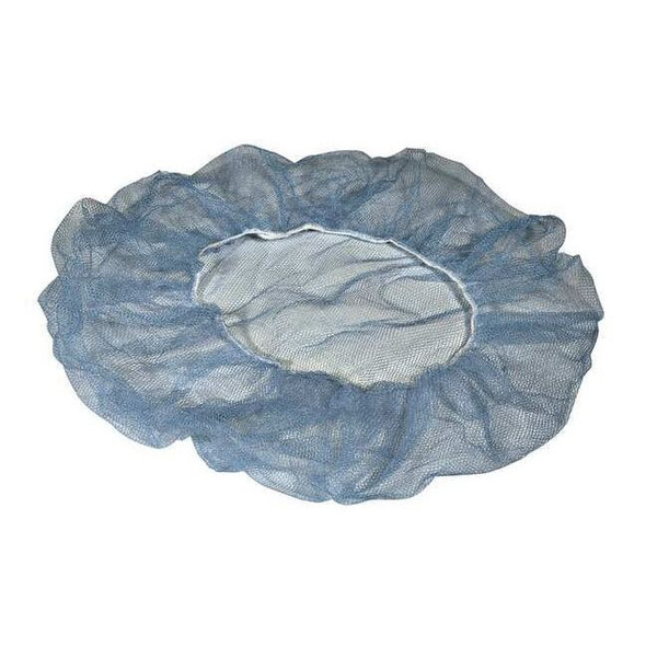 Cellucap Hairnet, Polyester, 24 in Dia., Blue, L, 1000 PK K224HNBL