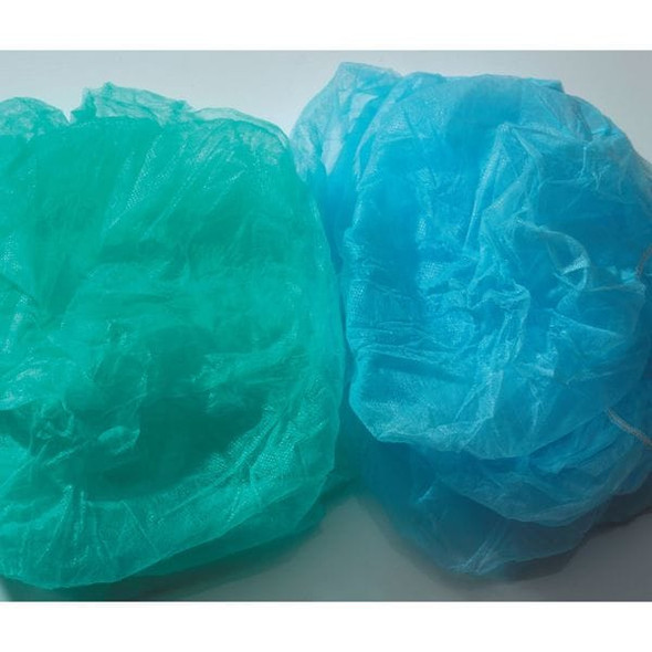 Cellucap Bouffant Cap, Polypropylene, 21 in Dia., Green, M, 100 PK BI4HSGRGRA
