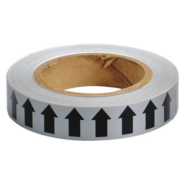 Brady Pipe Marking Tape,Gray,1in W,90ft Roll L 91415