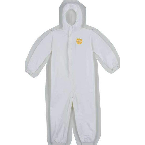 Dupont Hooded Disposable Coveralls, 4Xl, White, ProShield(R) 60 NG127SWH4X0025NP