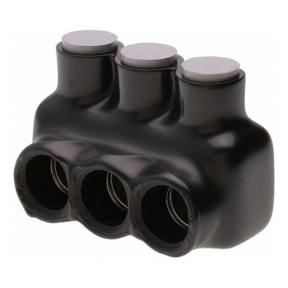 Polaris Multitap Connector, 3 Port, Black, Plastisol Insulation IPLG3/0-3B