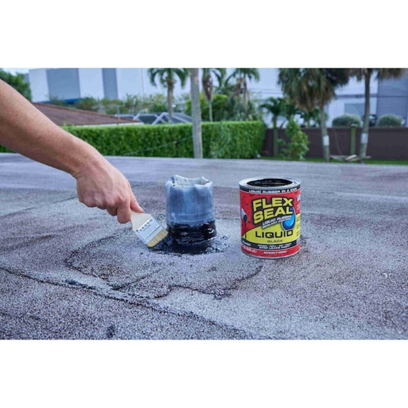 Flex Seal Leak Sealer 32 oz, Can, Black, Liquid LFSBLKR32