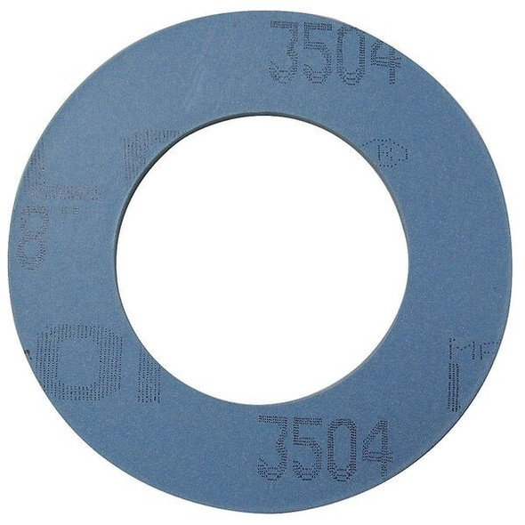 Garlock Flange Gasket,1/2 in.,1/16 in.,Blue,PTFE 3504RG-0150-062-0050