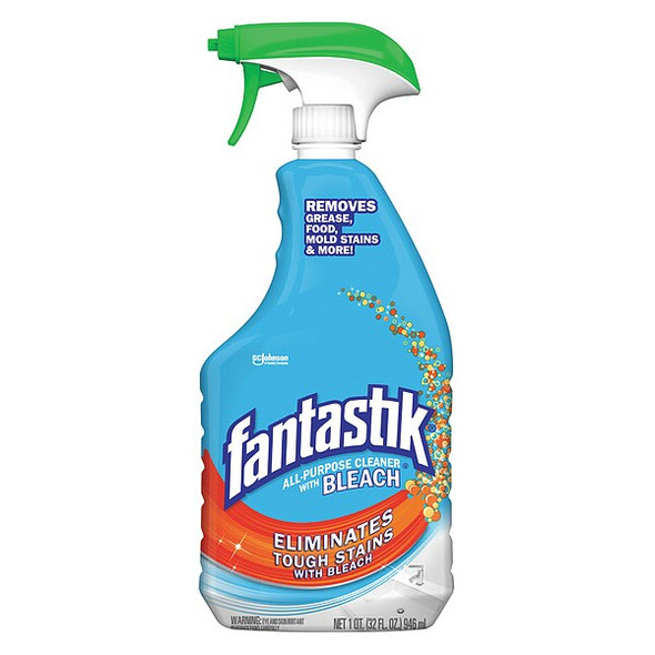 Fantastik All Purpose Cleaner Bleach,32 oz,PK8 308685 Fantastik All Purpose Cleaner Bleach,32 oz,PK8 308685