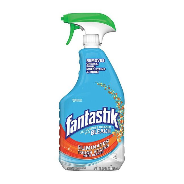 All Purpose Cleaner with Bleach, Trigger Spray Bottle, 32 oz, Unscented, 8 PK