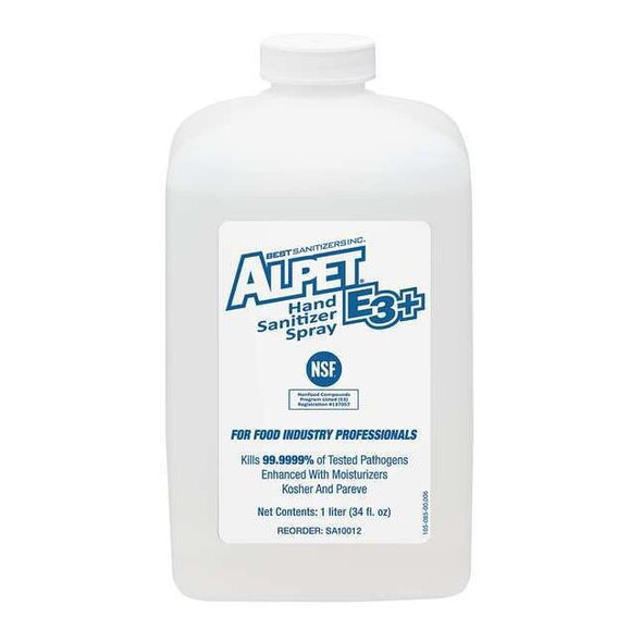 Best Sanitizers Hand Sanitizer,1 L,Fragrance Free,PK6 SA10012