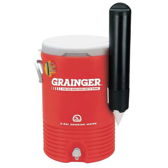 Manufacturer Varies 5 gal. Red HDPE Beverage Cooler 42196