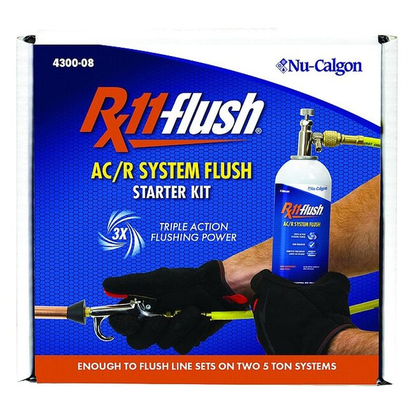 Nu-Calgon Refrigeration System Flush Kit,1 lb. 4300-08