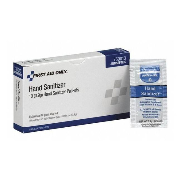 First Aid Only TopicalAntisepticGel,Fragrance Free,PK10 750013