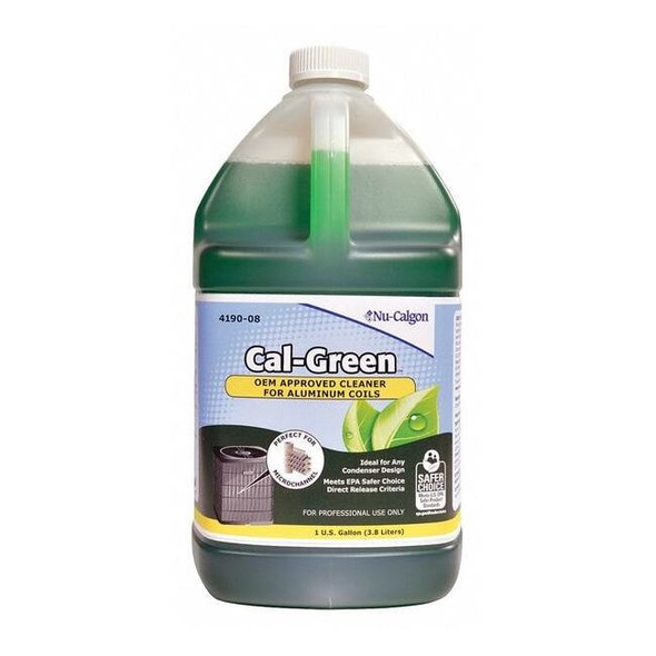 Nu-Calgon Condenser Cleaner,Liquid,1 gal,Straw 4190-08