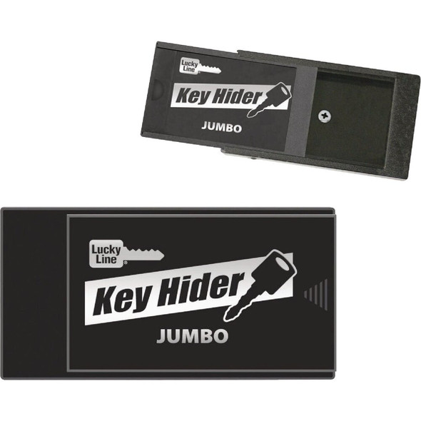 Lucky Line Black Jumbo Magnetic Key Hider 91501 596597