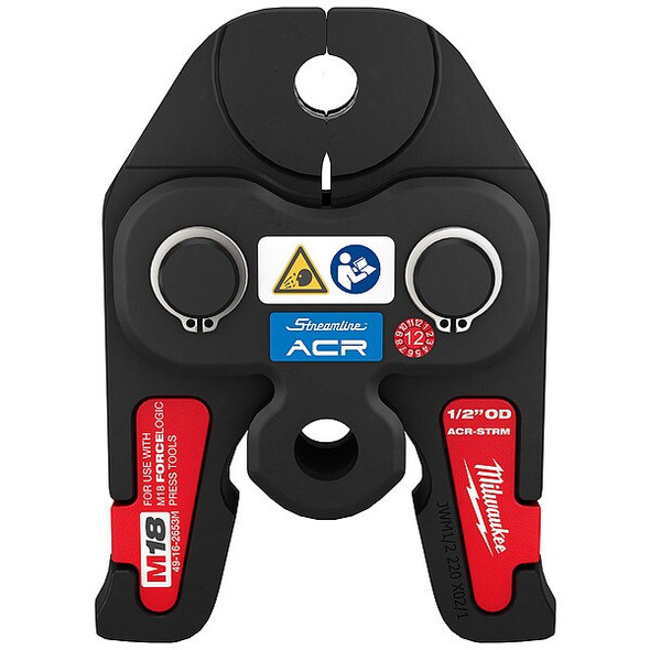 Milwaukee Tool Press Jaw,Copper,1/2 in Pipe 49-16-2653M Milwaukee Tool Press Jaw,Copper,1/2 in Pipe 49-16-2653M