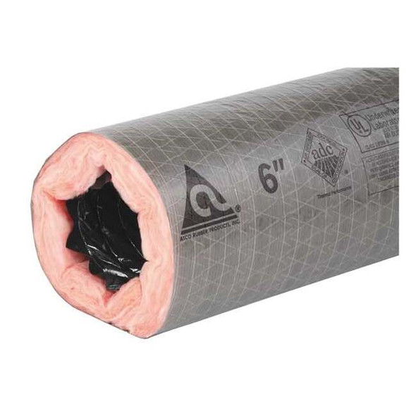Atco Insulated Flexible Duct,25 ft. L,140F 17802516