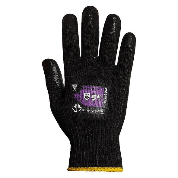 Emerald Cx Coated Gloves, Not Rated Abrasion Level, 9 1 PR PS10NXFN-9