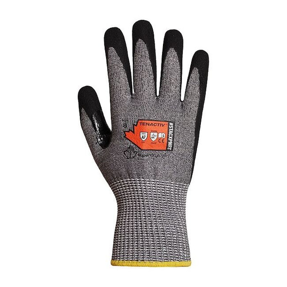 Cut Resistant Coated Gloves, Cut Level A7 ,Nitrile ,Textured ,L 1 PR