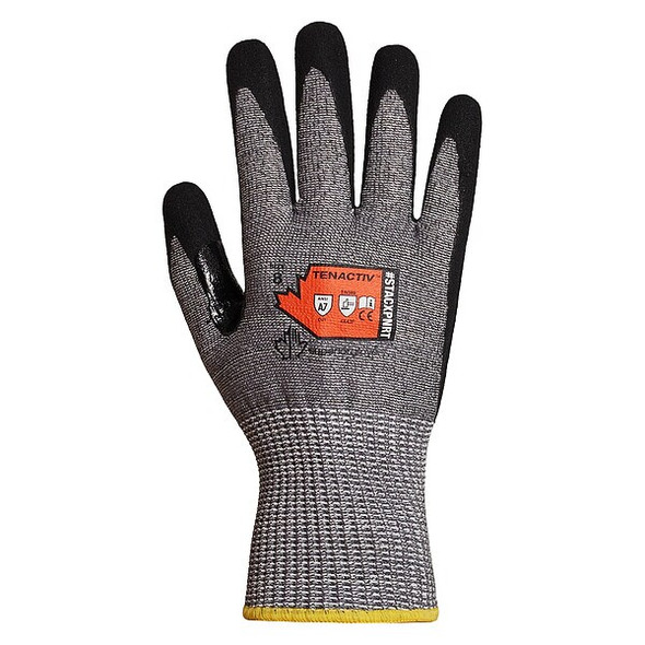 Cut Resistant Coated Gloves, Cut Level A7 ,Nitrile ,Textured ,2XS 1 PR