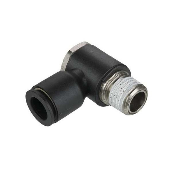 Legris Fractional Push-to-Connect Fitting, Nylon, Black 3018 04 11