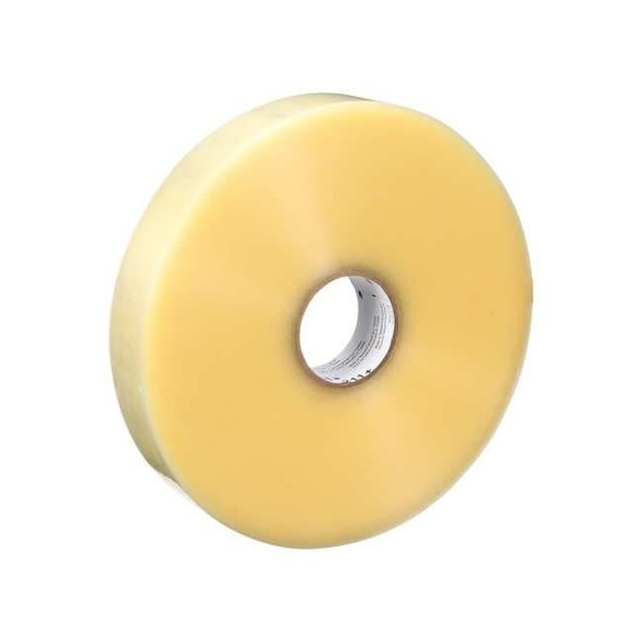 Packing Tape, 2 mil Thick, 3/4 in W x 1000 yd L, 3 in Core Dia., Clear, 6 PK