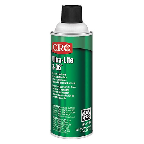 Crc Lubricant, 11 oz, Aerosol Can, Petroleum Distillates, Amber 03160