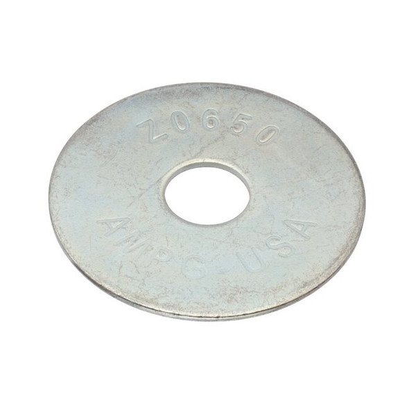 Fender Washer, For Screw Size 1/2" ,Steel Zinc Plated Finish, 50 PK