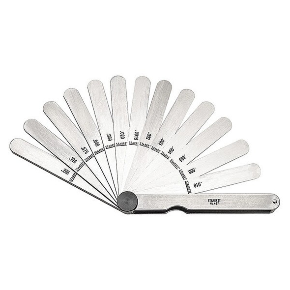 Starrett Feeler Gauge Set,Dimension Type " 467
