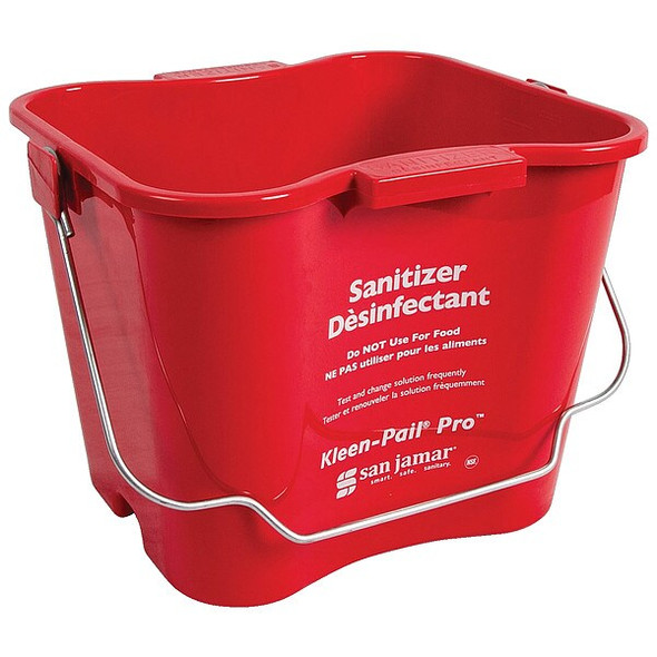 Kleen-Pail Cleaning Bucket,1 1/2 gal,Red KPP196RD Kleen-Pail Cleaning Bucket,1 1/2 gal,Red KPP196RD