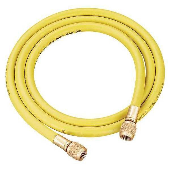 Yellow Jacket Charging/Vacuum Hose,Low Loss,60 In,Yel 29060