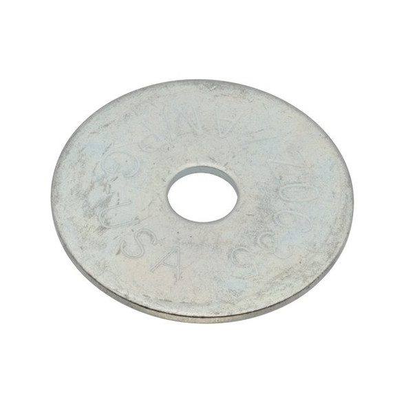 Fender Washer, For Screw Size 5/16" ,Steel Zinc Plated Finish, 100 PK