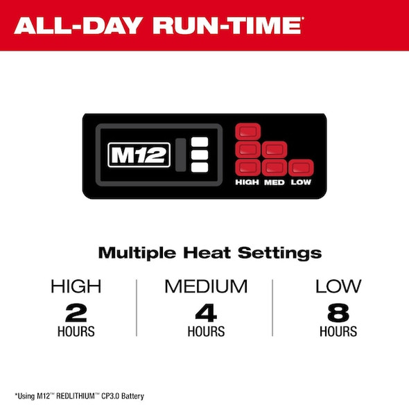 Milwaukee Tool Heated Vest,Polyester,Black,L 334B-20L Milwaukee Tool Heated Vest,Polyester,Black,L 334B-20L