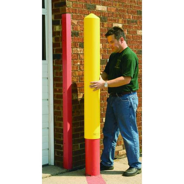 Manufacturer Varies Bollard Cover ,Yellow ,9 2/5 in Dia 1737