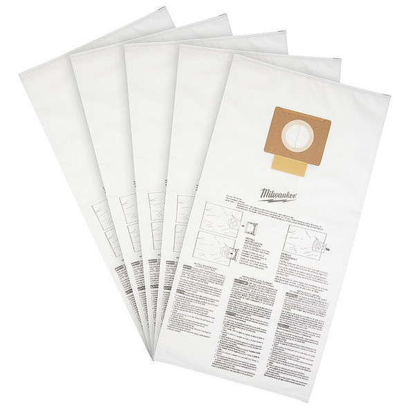 Milwaukee Tool Fleece Dust Bags, 5 PK 49-90-1989