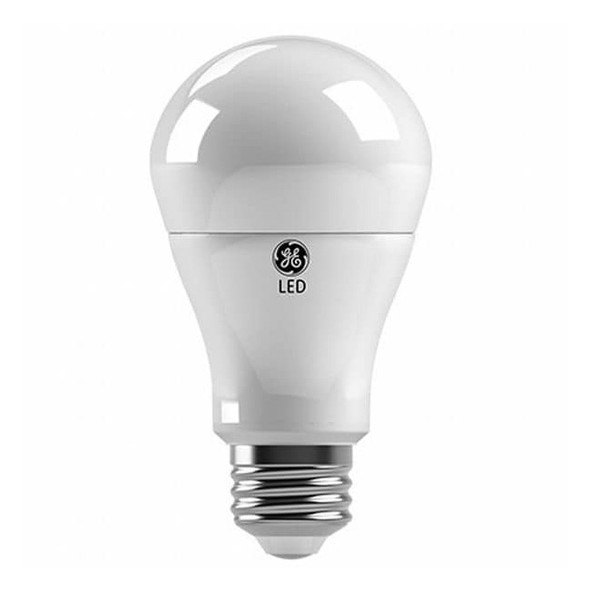 10 W, Compact LED Bulb, White, A19, 2700K Temp. Frosted, Dimmable,PK4