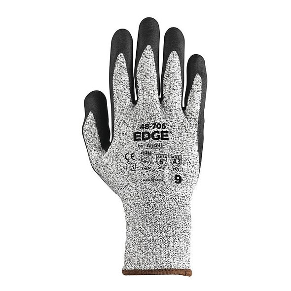 Edge Cut Resistant Gloves, Cut Level A3 ,Foam Nitrile ,Sandy ,XL 1 PR 48-706VP