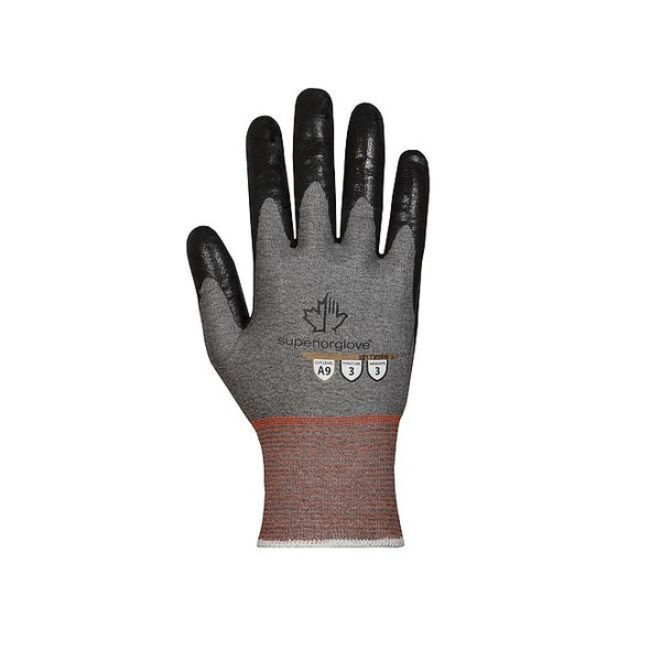 Cut-Resistant Coated Gloves, Cut Level A9 ,Dipped ,Nitrile ,Textured ,2XL 1 PR