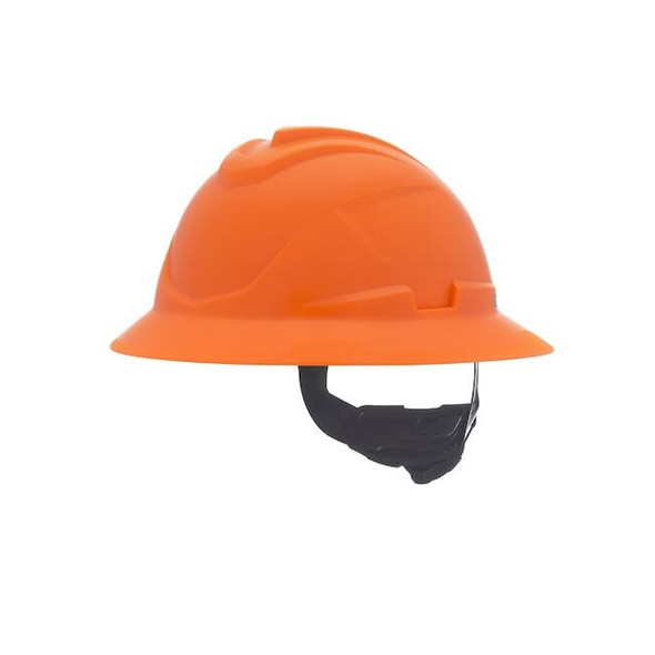 V-Gard C1 Full Brim, Non-Vented, Fas-Trac III, Type 1, Class E, Hi-Viz Orange
