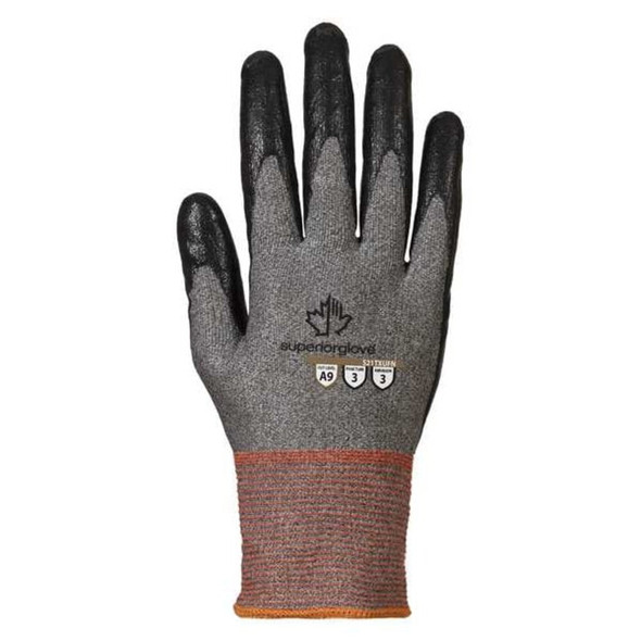 Cut-Resistant Coated Gloves, Cut Level A9 ,Nitrile ,Textured ,XL ( 10 ) 1 PR  S21TXUFN-10