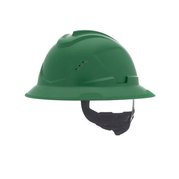 V-Gard C1 Full Brim, Vented, Fas-Trac III, Type 1, Class C, Green