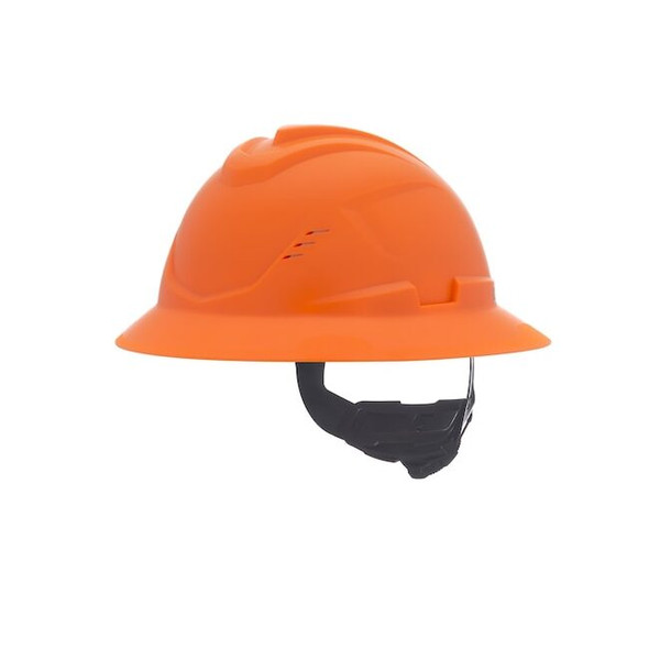 V-Gard C1 Full Brim, Vented, Fas-Trac III, Type 1, Class C, Hi-Viz Orange
