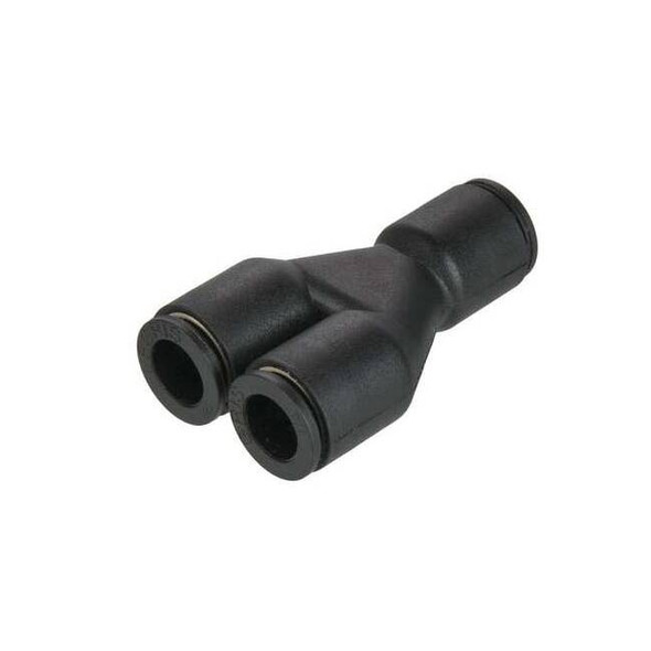 Legris Fractional Push-to-Connect Fitting, Nylon, Black 3140 62 00