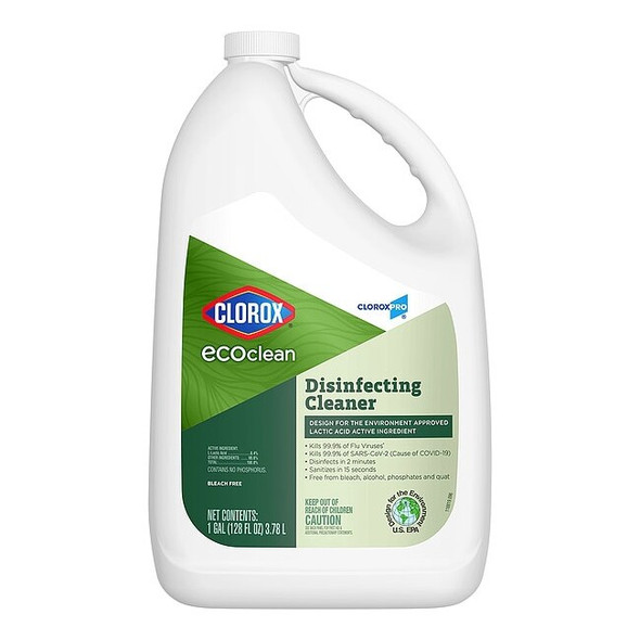 Clorox Disinfectant Cleaner, Jug, Lemon, 4 PK 60094