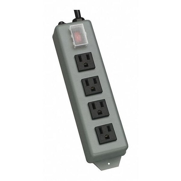 Tripp Lite Power Strip, Industrial, 5-15R, 5-15P, 6 ft., Gray UL603CB-6
