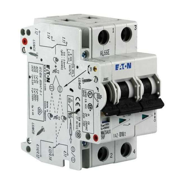 Eaton Auxiliary Contact, FAZ Circuit Breakers Use With, 250V AC, 2A FAZ-XHIN11