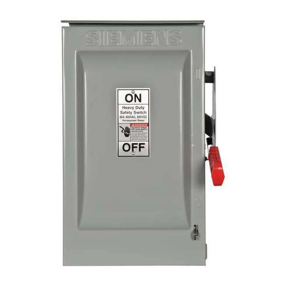 Siemens Nonfusible, Safety Switch, Heavy Duty, 600 V, 2PST HNF262R